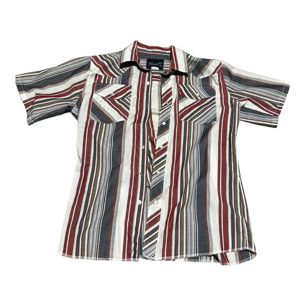 Wrangler Striped Button Up Shirt Women Size XXL Multicolor Button Closure